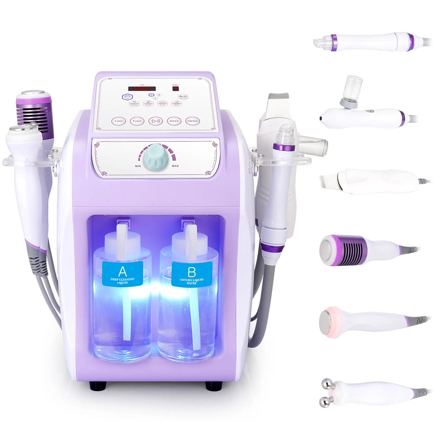 6in 1 H2O2 Small Bubble Facial Therapy Facial Cleaning Beauty Machine