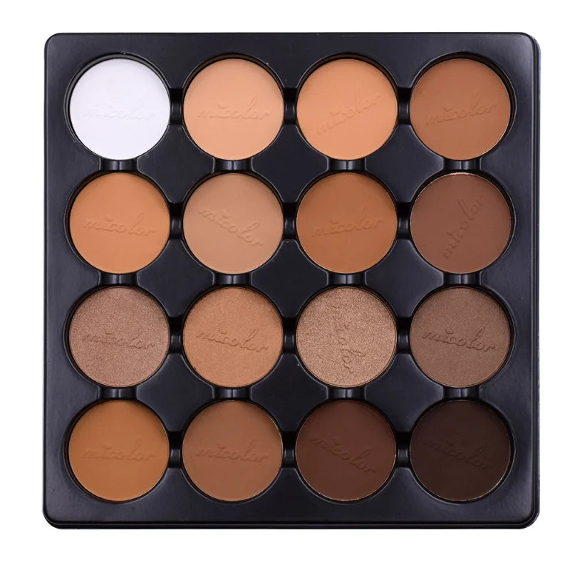 new12-8 Color Matte Trimming Makeup Palette Face Foundation White Brown Female Cosmetic Easy To Color Lasting Nature Water Proof