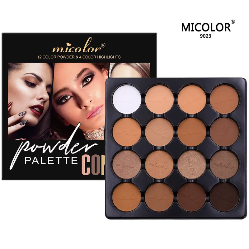 new12-8 Color Matte Trimming Makeup Palette Face Foundation White Brown Female Cosmetic Easy To Color Lasting Nature Water Proof