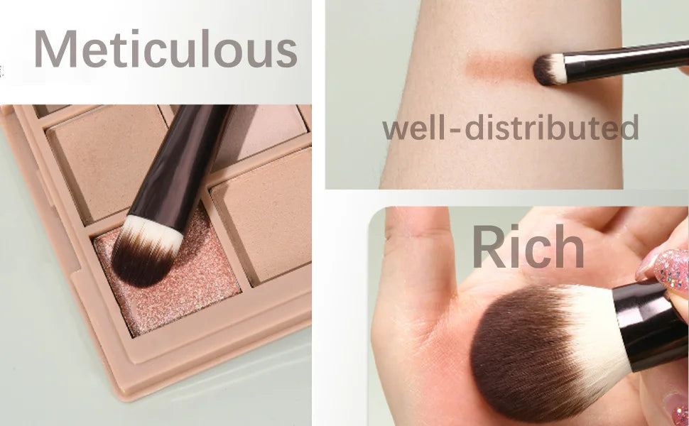 15 makeup brushes, high-quality synthetic foundation brushes, advanced makeup brush sets, professional makeup tools