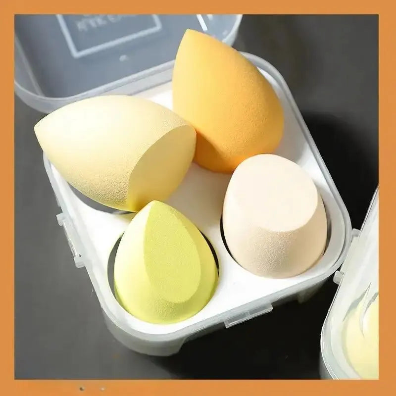 4pcs/set Color Mixing Beauty Egg Beauty Sponge Makeup SpongeMakeup Tools Foundation Make-up Facial Makeup Tools Makeup