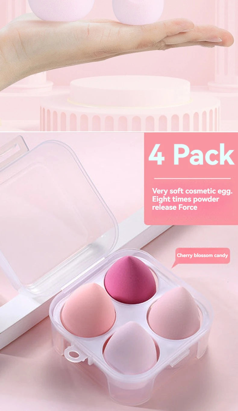 4pcs/set Color Mixing Beauty Egg Beauty Sponge Makeup SpongeMakeup Tools Foundation Make-up Facial Makeup Tools Makeup
