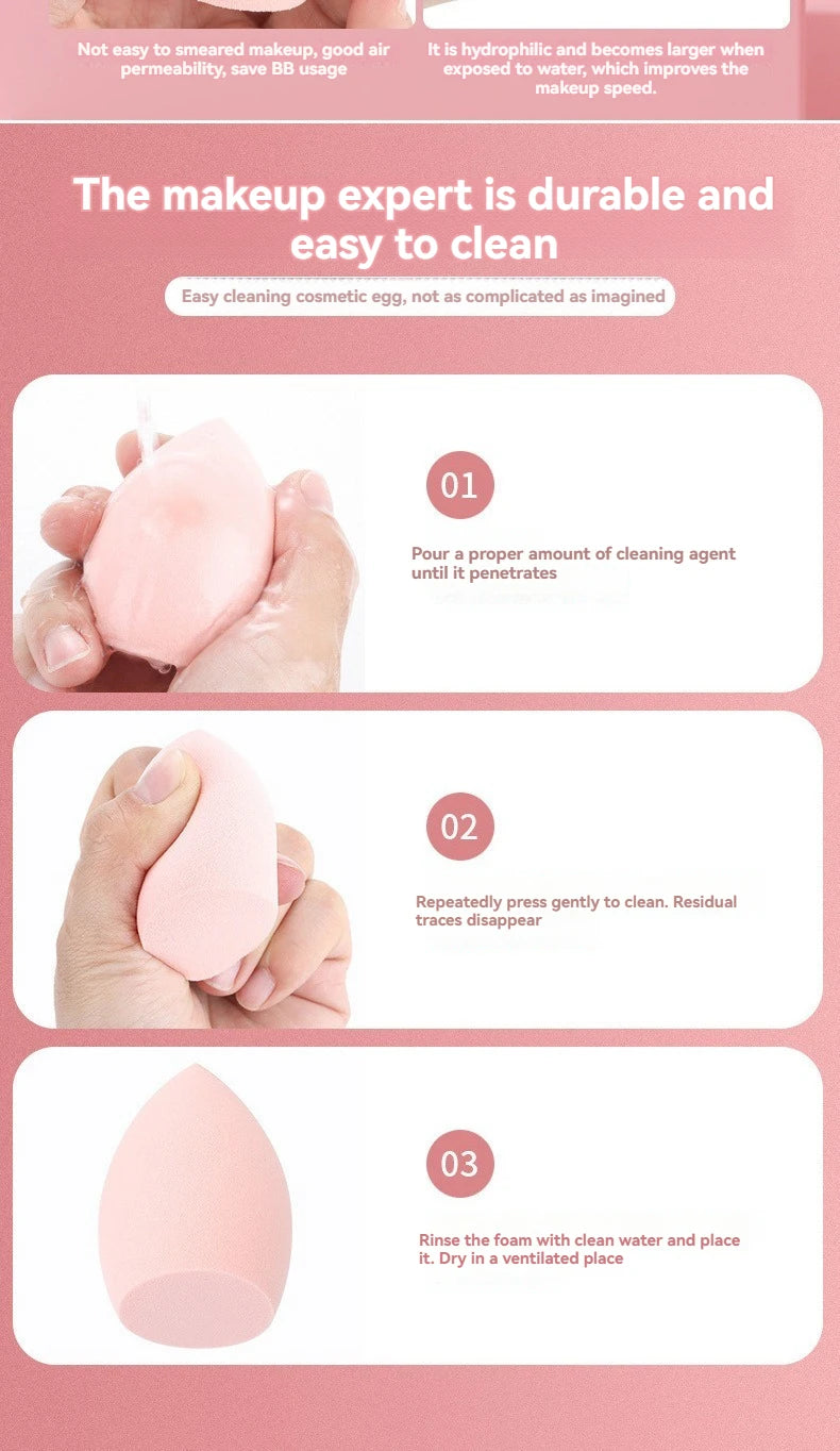 4pcs/set Color Mixing Beauty Egg Beauty Sponge Makeup SpongeMakeup Tools Foundation Make-up Facial Makeup Tools Makeup