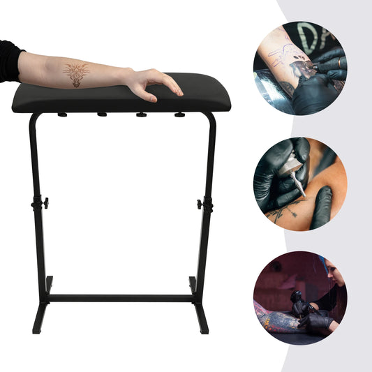 Tattoo Armrest Frame With Large Soft Pu Sponge Tattoo Armrest Panel, Adjustable Height, Suitable For Beauty Salons ， Hair Salons