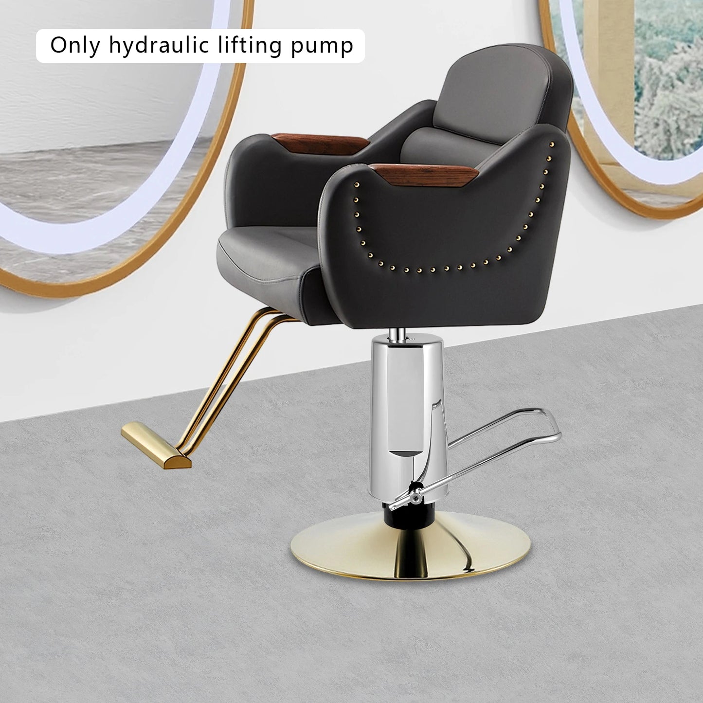 Barber Chair Hydraulic Pump Height Adjustable YL700 440lbs Capacity M8 Chair Replacement Beauty Equipment for Salon